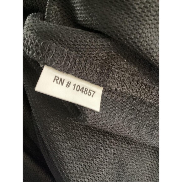 AG Green Label Shirt Mens Medium Black Mock Neck Long Sleeve Logo Pullover Knit - Picture 5 of 5